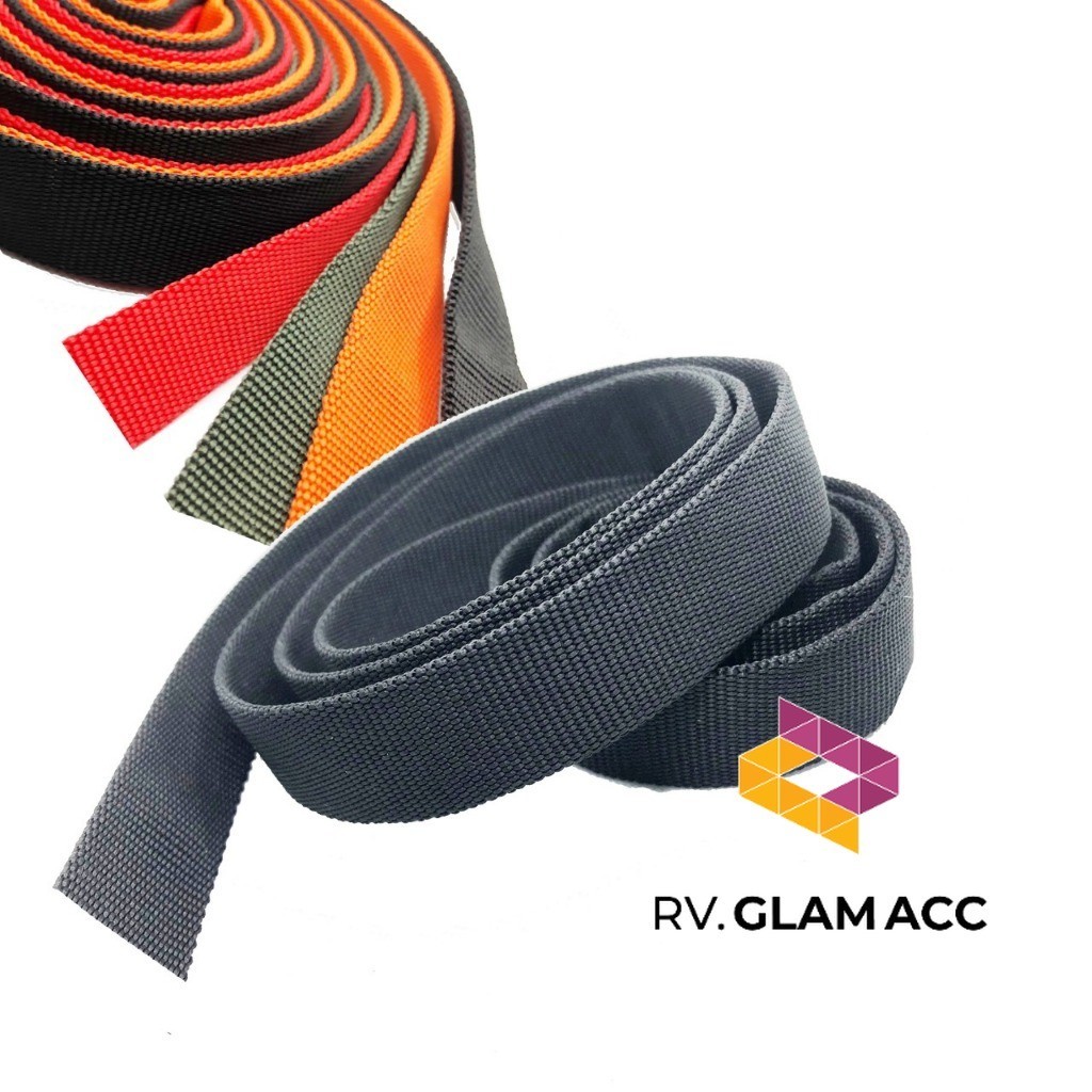 Webbing DOUBLE 2,5 Cm PER METER - Tali Webbing TUBULAR