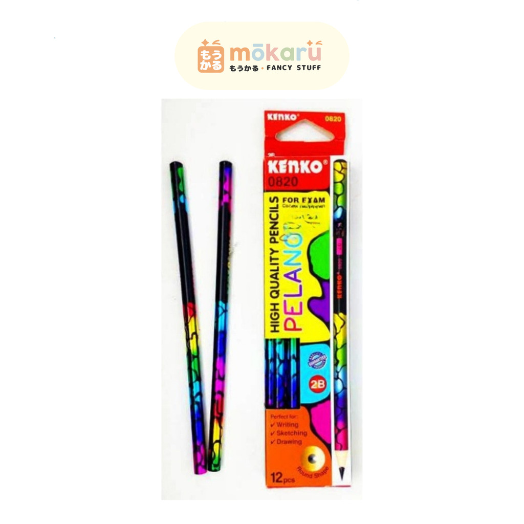 

Kenko Pensil 2B 0820 Pelangi / Pencil Pinsil Kayu Murah Berkualitas