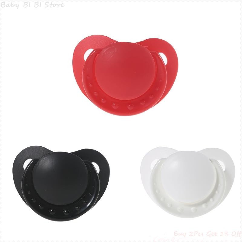 1 Pc Food Grade Silicone Adult Pacifier Dummy Big Size Nipple Wide-bore Soft Safety Adult Teether To