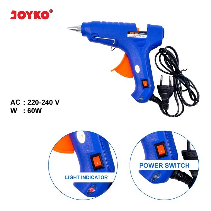 

JOYKO Glue Gun GG-851 Havy Duty Lem Listrik Besar/ Alat Lem Tembak Hot Melt Glue GG851