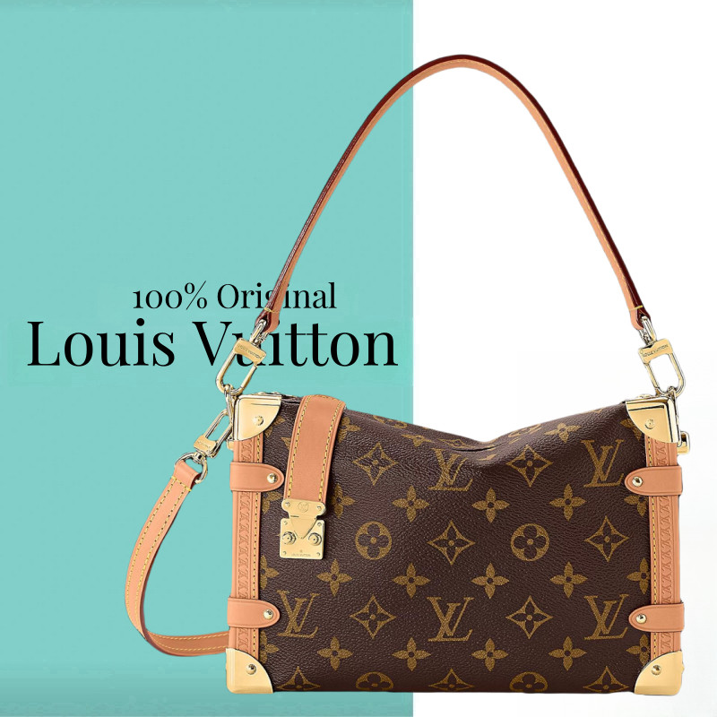 Promosi 【Box + dust bag/100% Ori】Louis Vuitton LV Side Trunk shoulder bag/handbag lv/lv trunk/tas lo