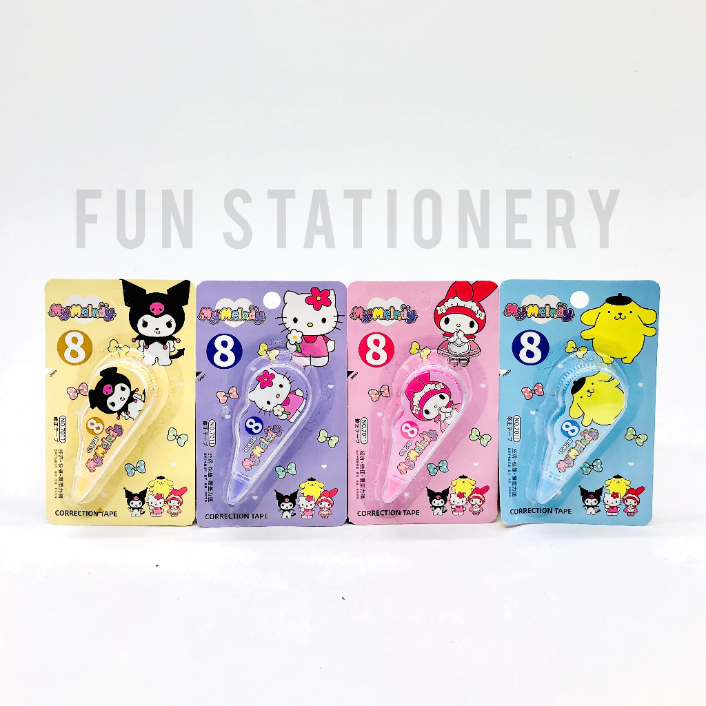 

CORRECTION ROLLER FANCY SANRIO 7011 / TIP-X KERTAS KUROMI MELODY