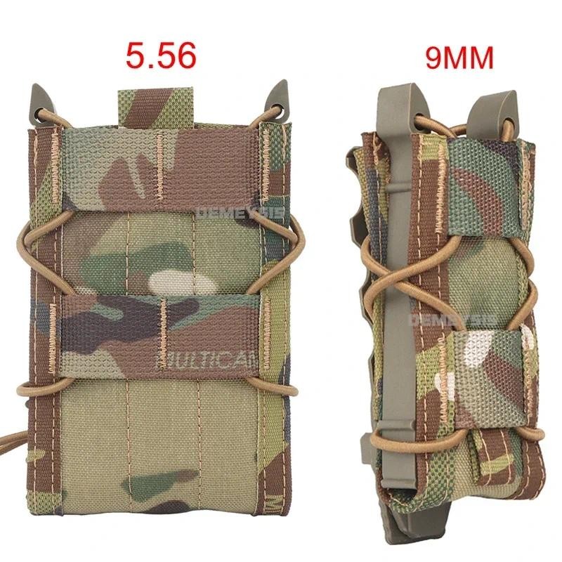 9MM 5.56 Magazine Pouches Tactical AK AR M4 AR15 Single Magazine Bag Rifle Pitol Molle Mag Holster P