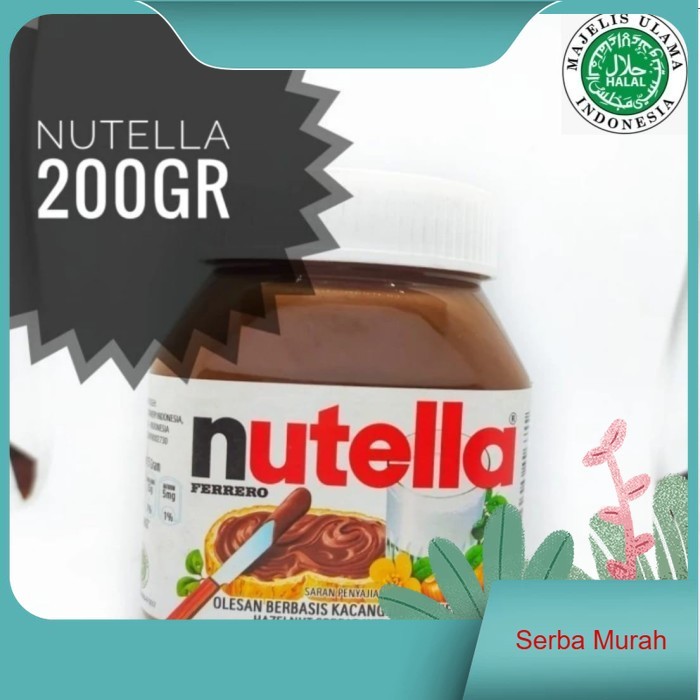 

Nutella Selai Coklat dan kacang hazelnut 200g .