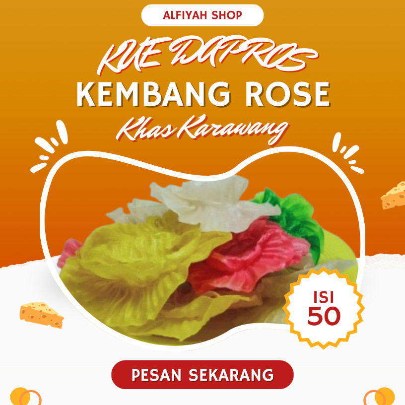 

Kerupuk Dapros Isi 50 Pcs / Kembang Rose Mentah / Kembang Rose Warna Random Isi 50 Pcs (FREE KARDUS+BUBBLE WARP) H.ARDI