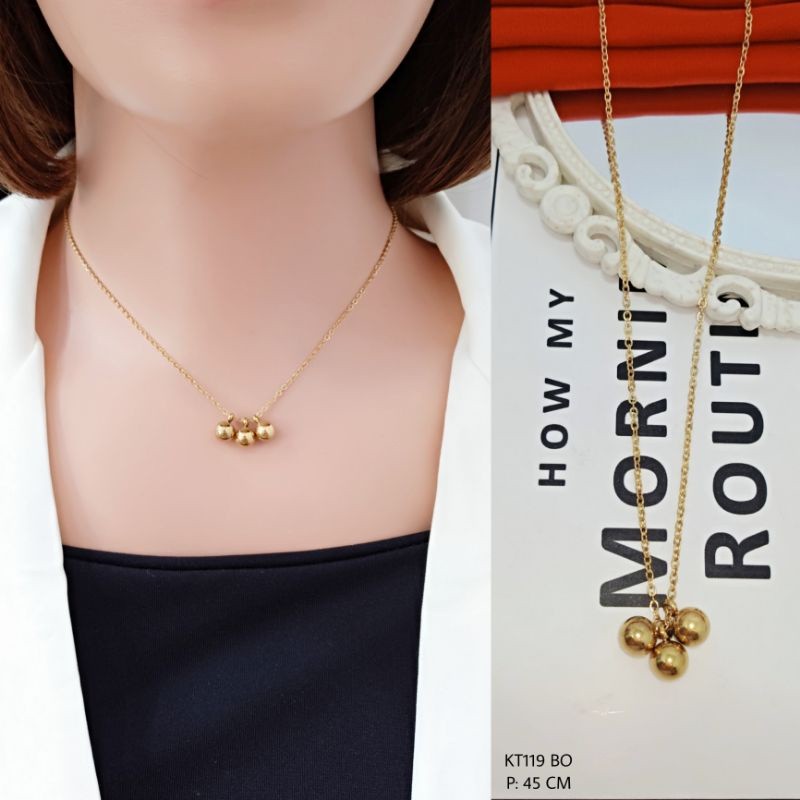 Kalung Titanium Wanita KT119 BO bisa COD