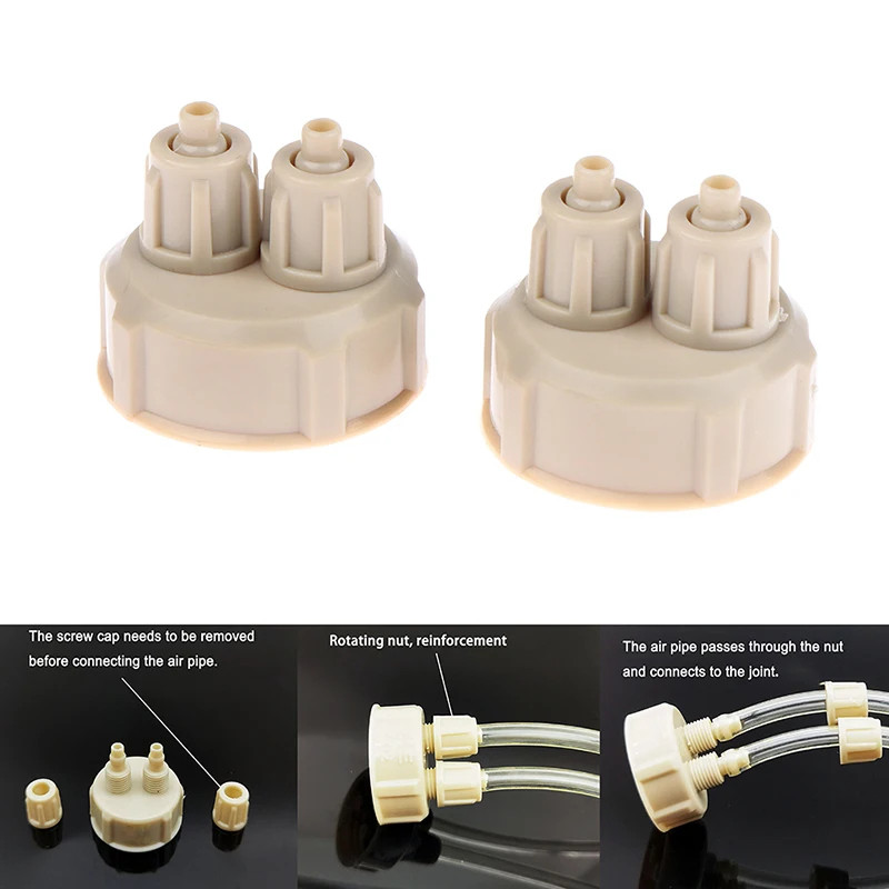 2PCS Tutup Co2 DIY/Tutup Botol Co2/Tutup Botol Aquascape/Tutup Botol Co2 DIY Aquascape Cisod/Ragul