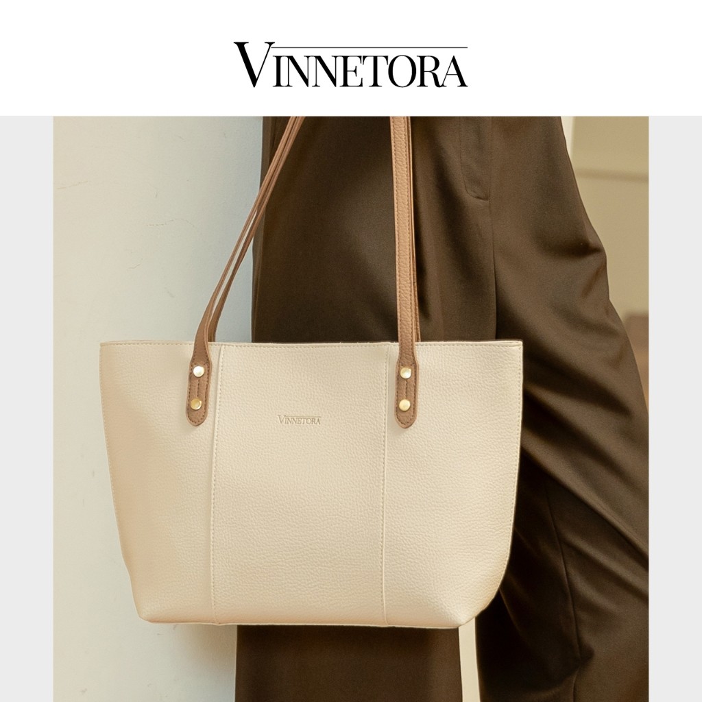 Flash Sale Vinnetora Totebag Wanita Tas Totebag Tas Kerja Muat Laptop Tas Kapasitas Besar Korean