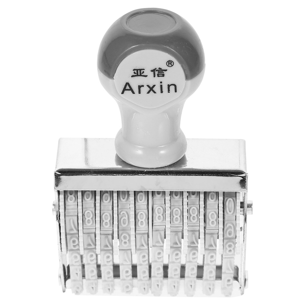 

Rubber Date Stamp Rotating Number Letter Stamps Stamper Business Handheld Other Products Seal