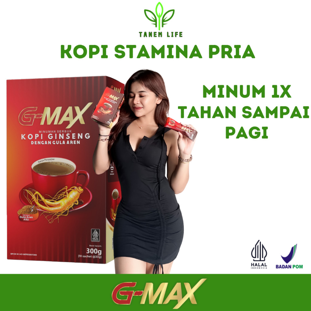 

G max Kopi Stamina Pria Menambah Lebih Lama BPOM Original Coffe G-max