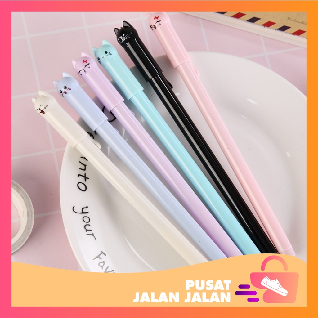 

PJJ - S5615 Pena Karakter Motif Kucing Warna Warni / Pulpen Karakter Gel Imut / Bolpen Lucu Murah Import / Pena Karakter Meow