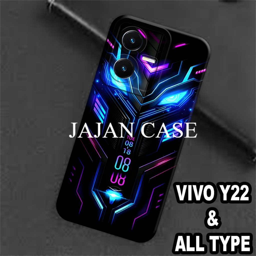 (11) Softcase karet Hp VIVO Y22 / Case Cowok / Case VIVO Y22 Silikon Tpu Pro Camera / Kesing VIVO Y2