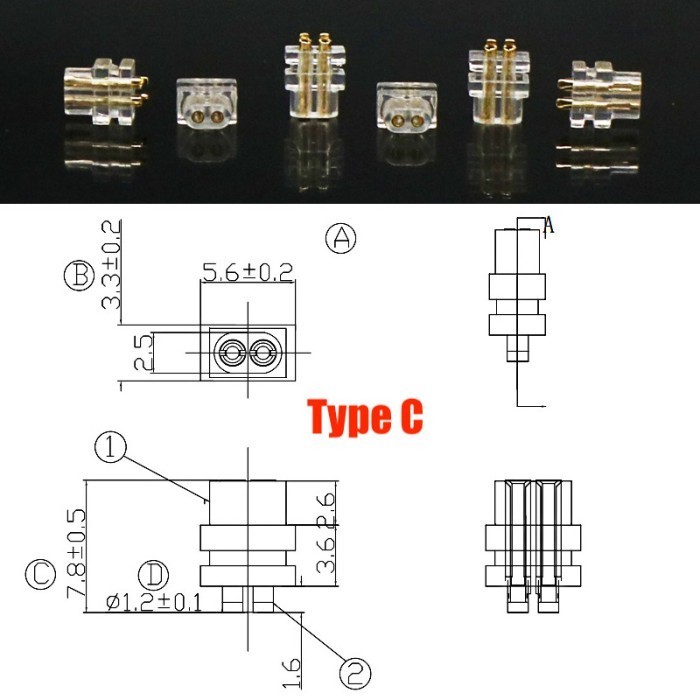 Spareparet Earphone 2 Pin 0.78mm Female Pin - Type A