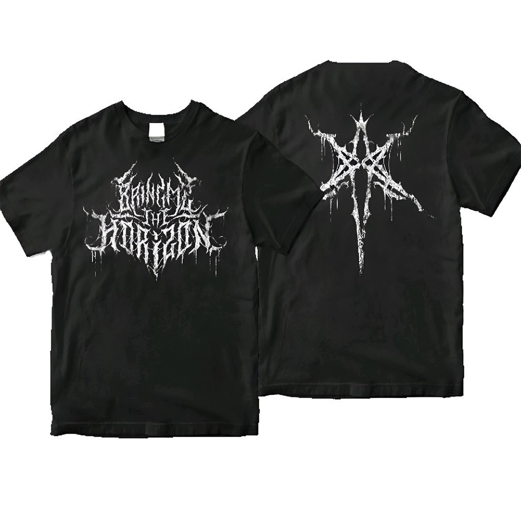 KFA //  kaos BRING ME THE HORIZON Metal logo Premium tshirt bmth kaos band bmth sempiternal