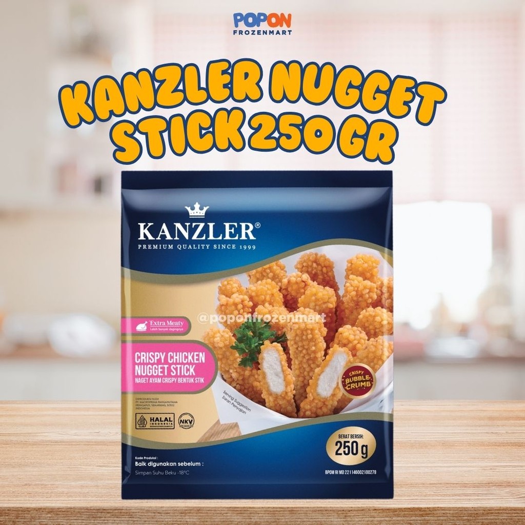 

KANZLER CRISPY NUGGET STICK 250 GR / NAGET AYAM KANZLER