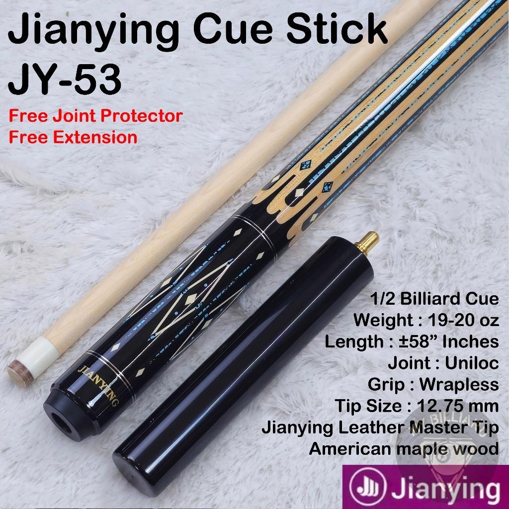 Stick Billiard Jianying JY-53 Cue Stick Billiard - Jianying Stik Billiar JY53 11.75mm