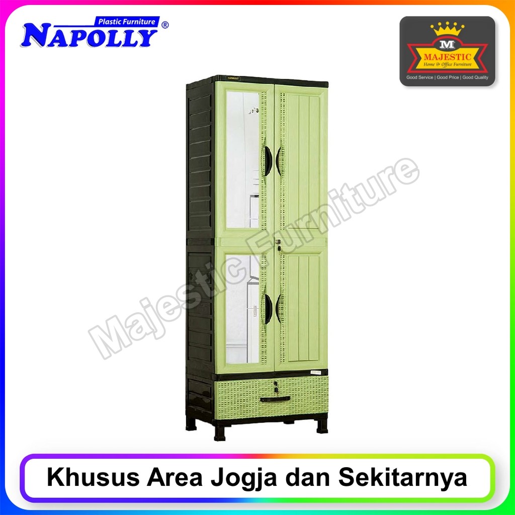 Lemari Plastik Napolly CABRO G85 1RL 2CK (Jogja)