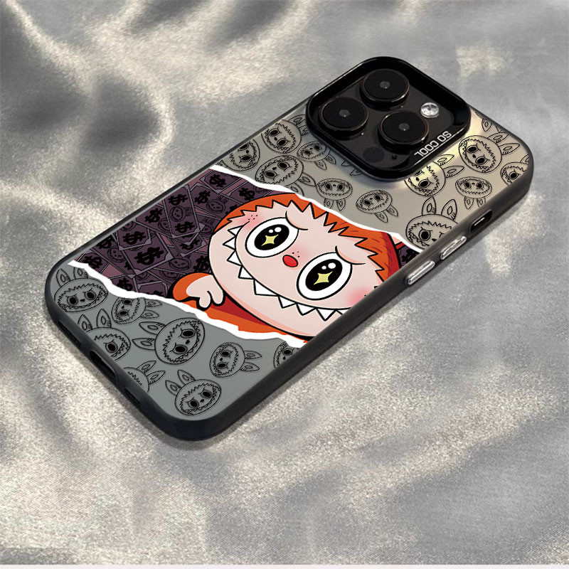 Q291 Boneka Kartun case iPhone seri Kompatibel untuk case hp iPhone 11 12 13 14 15 16 pro promax cas