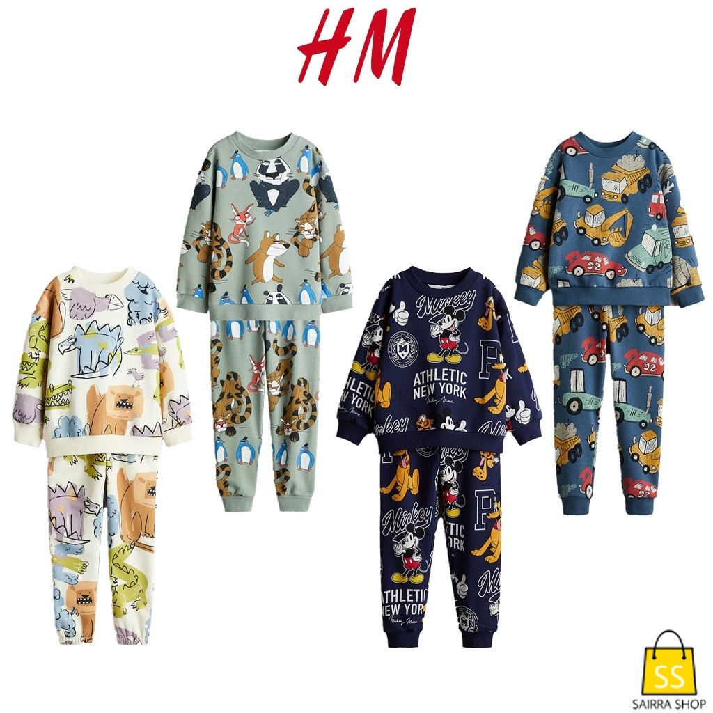 Setelan Anak Sweatshirt dan Jogger Pants HnM Original