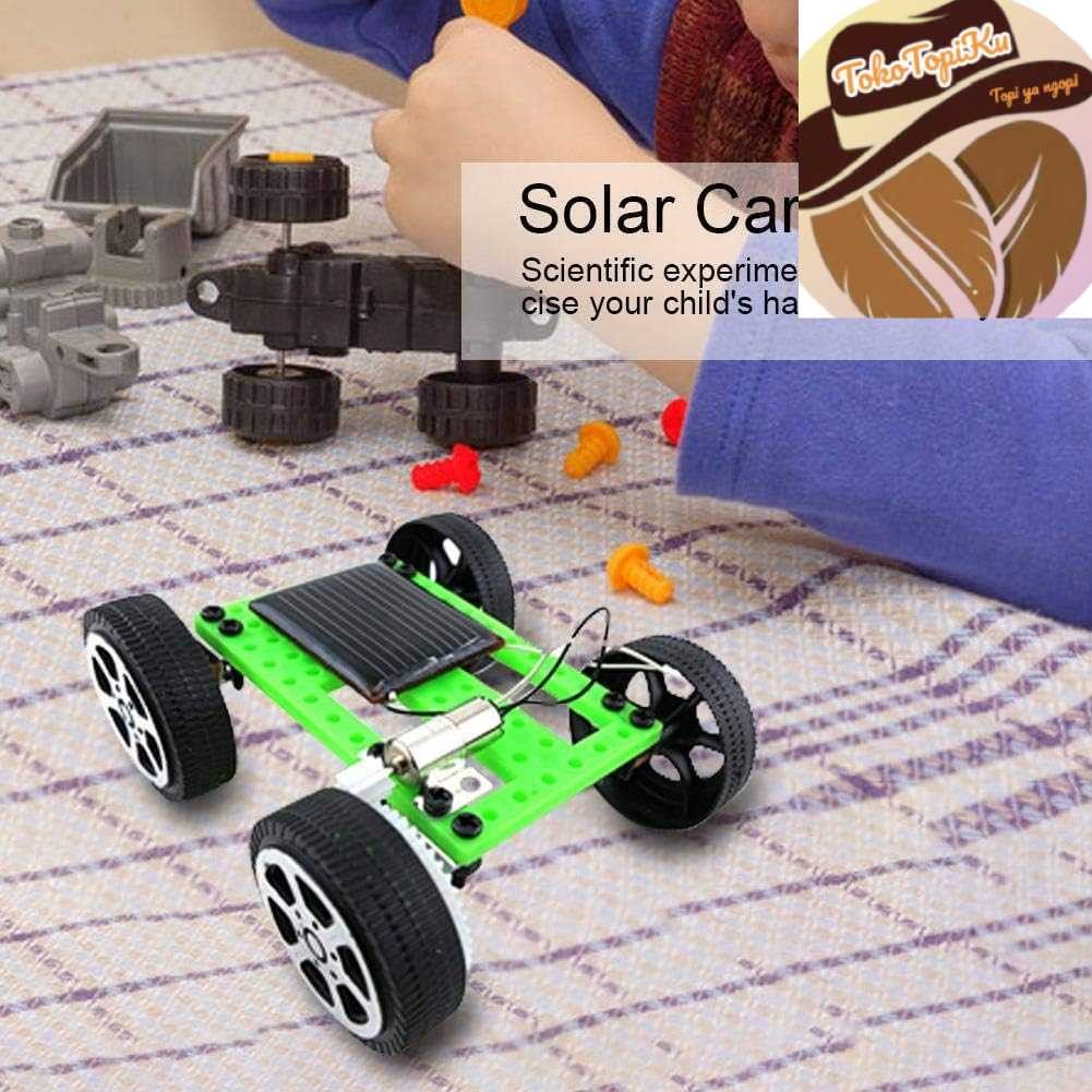 Mainan mobilan tenaga solar panel matahari surya edukasi melatih sensorik dan motorik anak mini toys