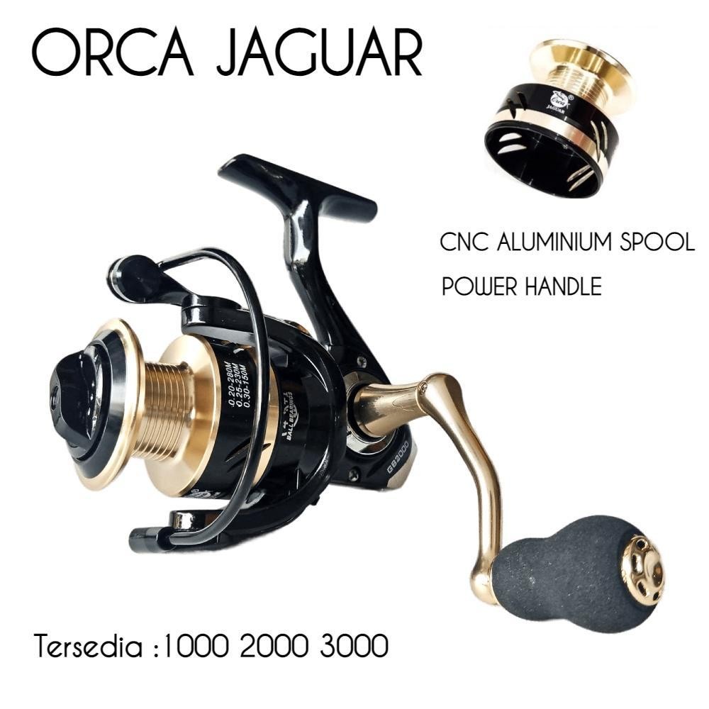 GPJ Orca Jaguar Power Handle 1000 2000 3000 4000 4+1 Ball Bearing Reel Spinning Power Handle Alumini