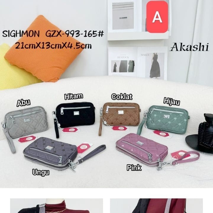 Sighmon tas selempang wanita mini hp sling bag cewek kecil import murah