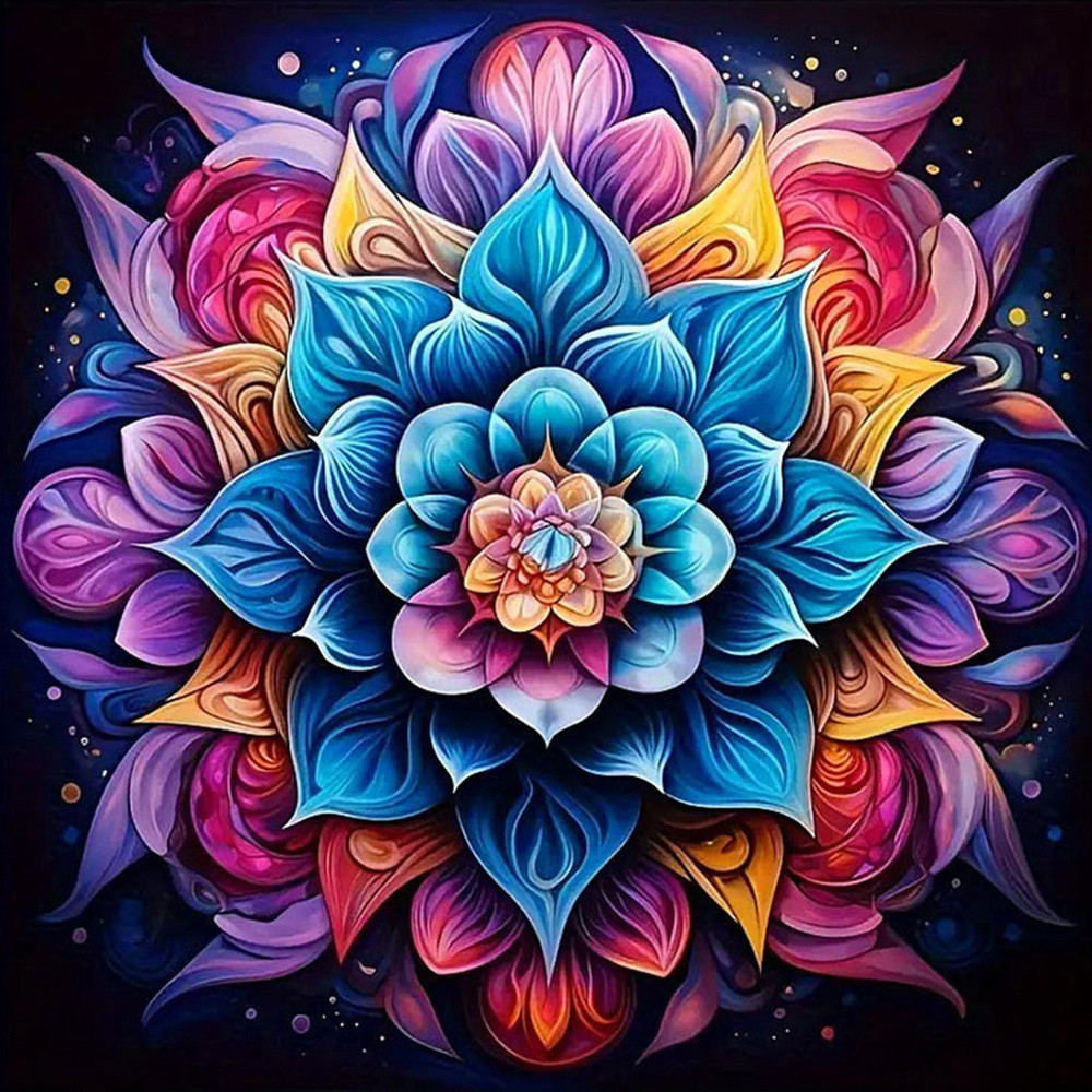 

Oil Painting By Numbers Mandala Color Markers Flower Art And Drawing Materials Creative Hobbies House Decor