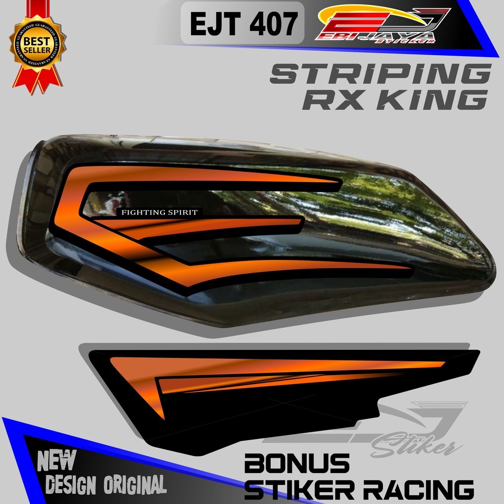 STRIPING VARIASI MOTOR RX KING RX SPESIAL KING COBRA STIKER LIS BODY MOTOR STIKER MOTOR