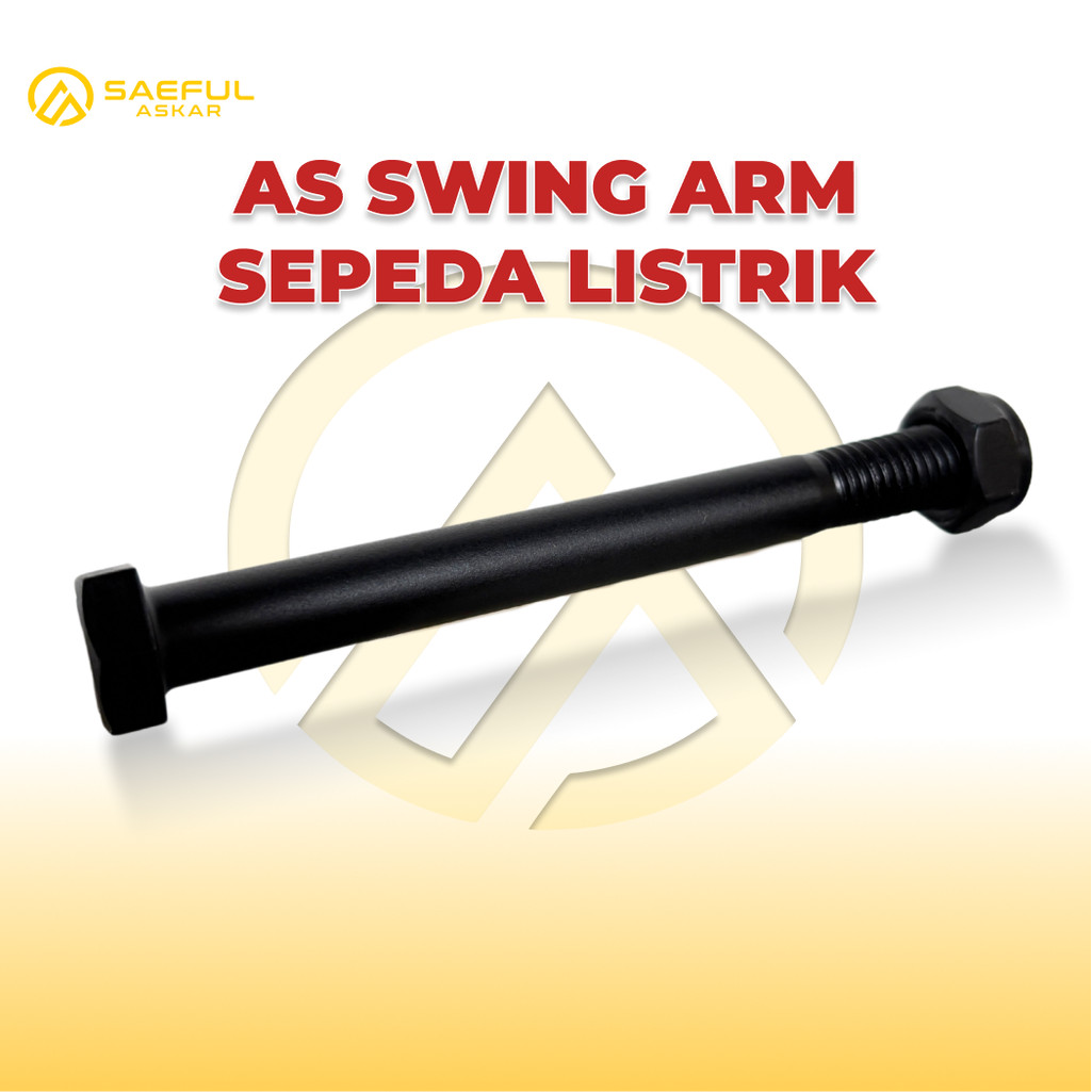 As Tengah As Swing Arm Arem As Lengan Ayun Sepeda Listrik Uwinfly, GODA, SeLis, Viar, Exotic, Pacifi