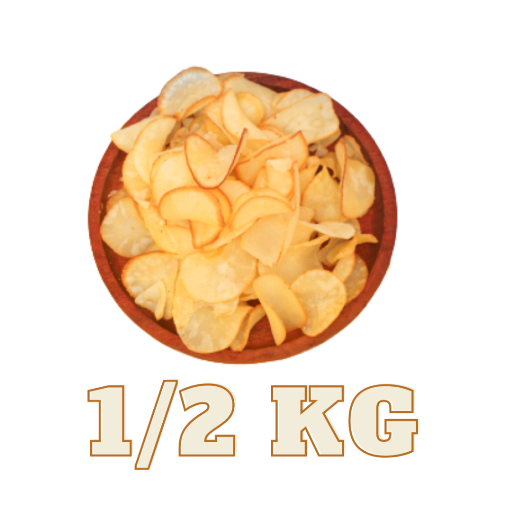 

Keripik Singkong Asin Gurih 500gram - Mang Meser