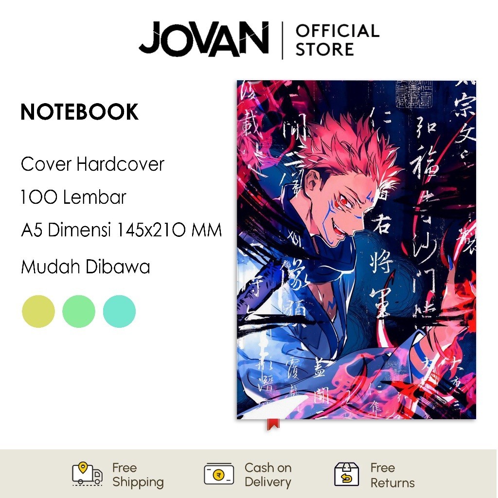 

Notebook Hardcover Custom Jujutsu Kaisen Yuji Itadori Ryomen Sukuna Buku Tulis Catatan Note Agenda Planner Jurnal Diary Notebook Anime