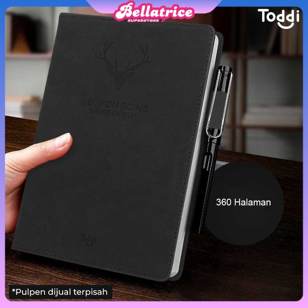 

Toddi Buku Jurnal Hardcover Notebook Diary 80 GSM 360 Halaman Grid - CW-5025