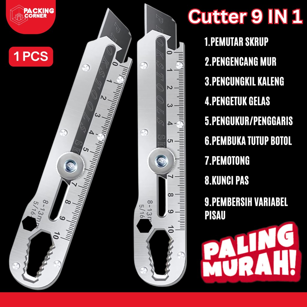 

Cutter Stainless 9in1 ANTI KARAT Tajam