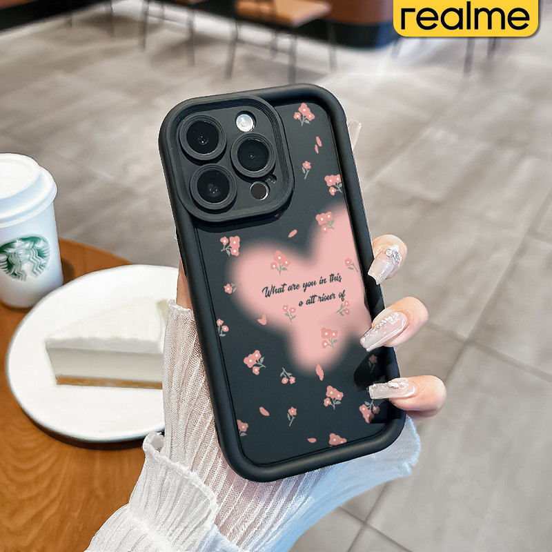 Estetik Kupu-kupu Keren Silicone Case Realme C53 C2 C15 C21Y C55 C35 C33 C31 C21 C30 C25 C20 C67 C11