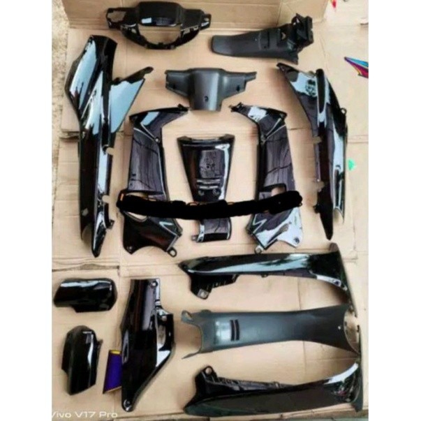Body Supra Fit Lama Full Set Body Kasar Halus Supra Fit Lama 110 Warna Hitam Polos