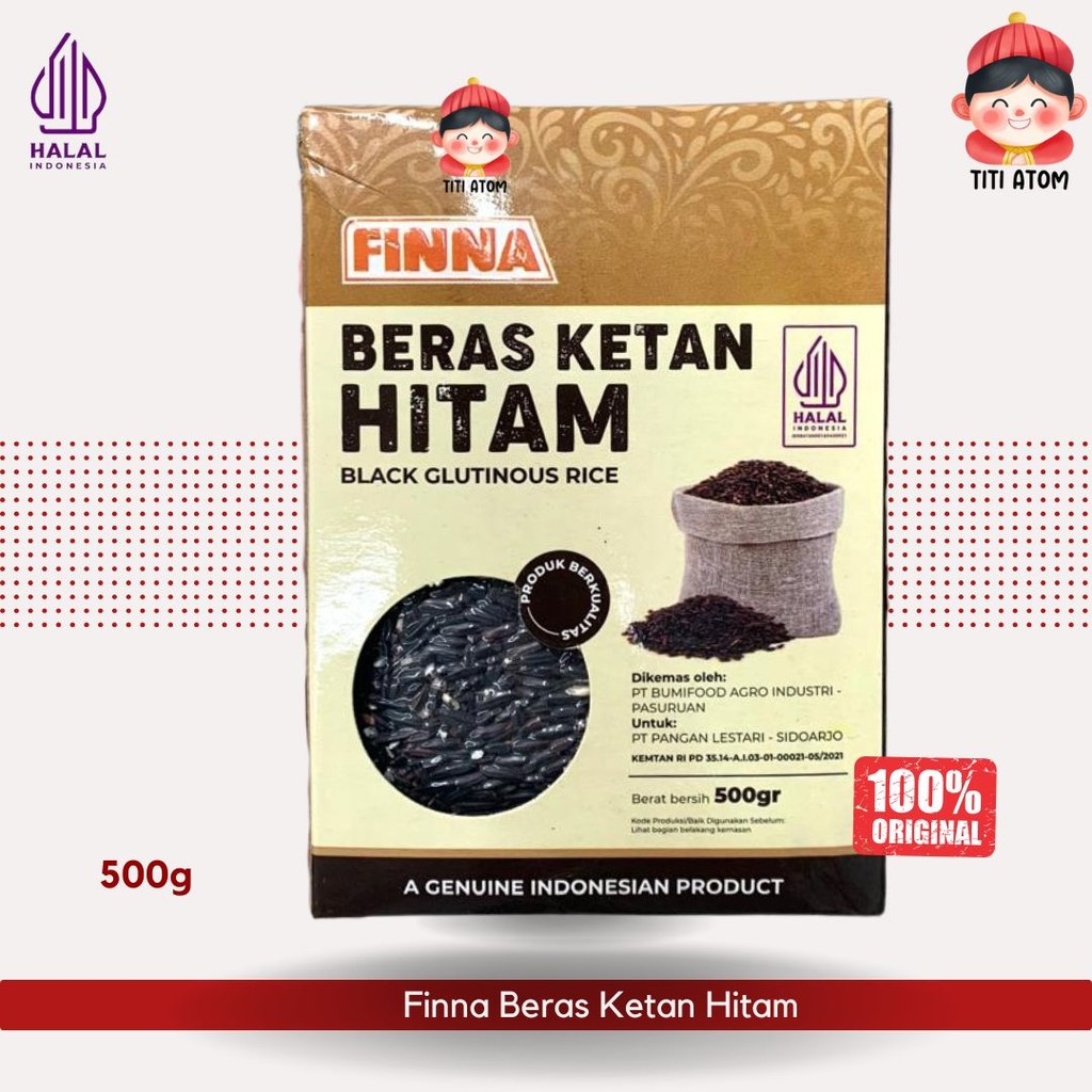 

Finna Beras Ketan Hitam Black Glutinous Rice 500g