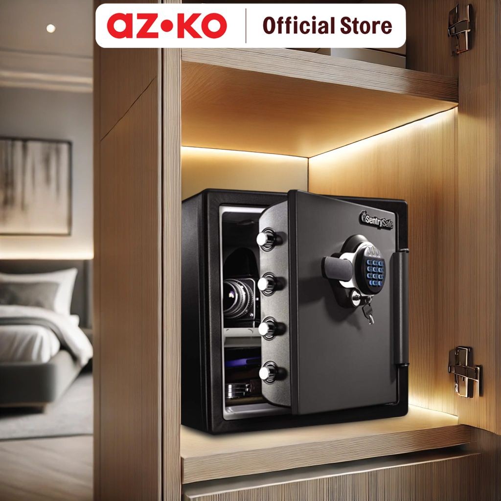 AZKO Sentry Safe 41.5x49.1x45.3 cm Brankas Tahan Api Sfw123gtc Brangkas Safety Box Tempat Barang Ber