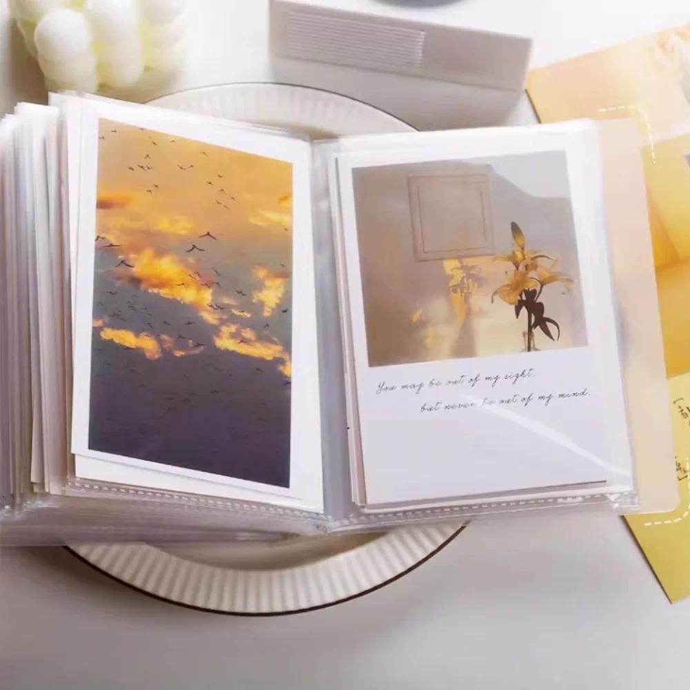

A6 Pocket Folders 40 Pages Photo Collection Book Cute Journal Diary Paper File Storage Stationery Sticker Organizer Bag