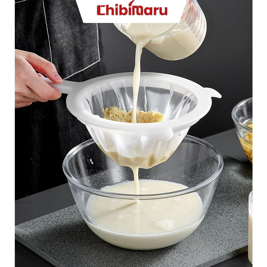 Saringan Kain Nilon Saringan Susu Kedelai Jus Kopi Jamu  Penyaring Makanan Halus Saringan Kain Mini