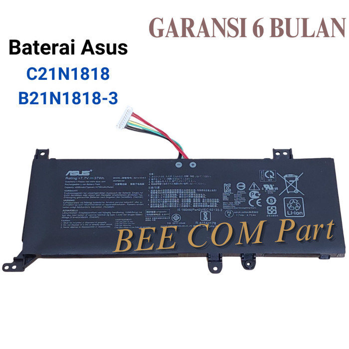 Baterai Batre Asus VivoBook Asus A412F A412FL X412FL X412 A412DA A412D -BEE