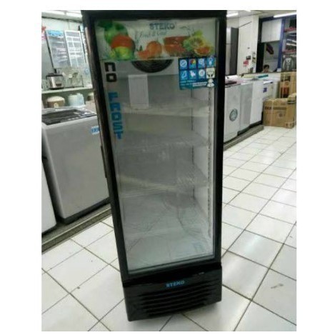 STEKO SHOWCASE STEKO MG200 (180L) 4 RAK NO FROST LEMARI PENDINGIN MINUMAN