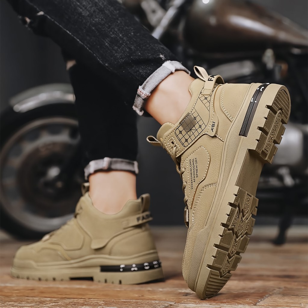 Sepatu Pria Hiking Kasual Sneakers Anti Slip Sepatu Lari Olahraga Cowok LV0687