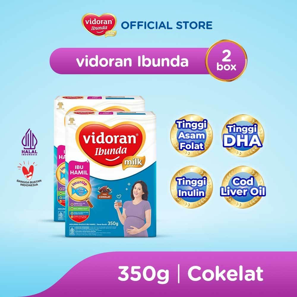 

New vidoran Ibunda All Variant 350gr Susu Ibu Hamil - 2 box (Exp : 06.2026)Premium