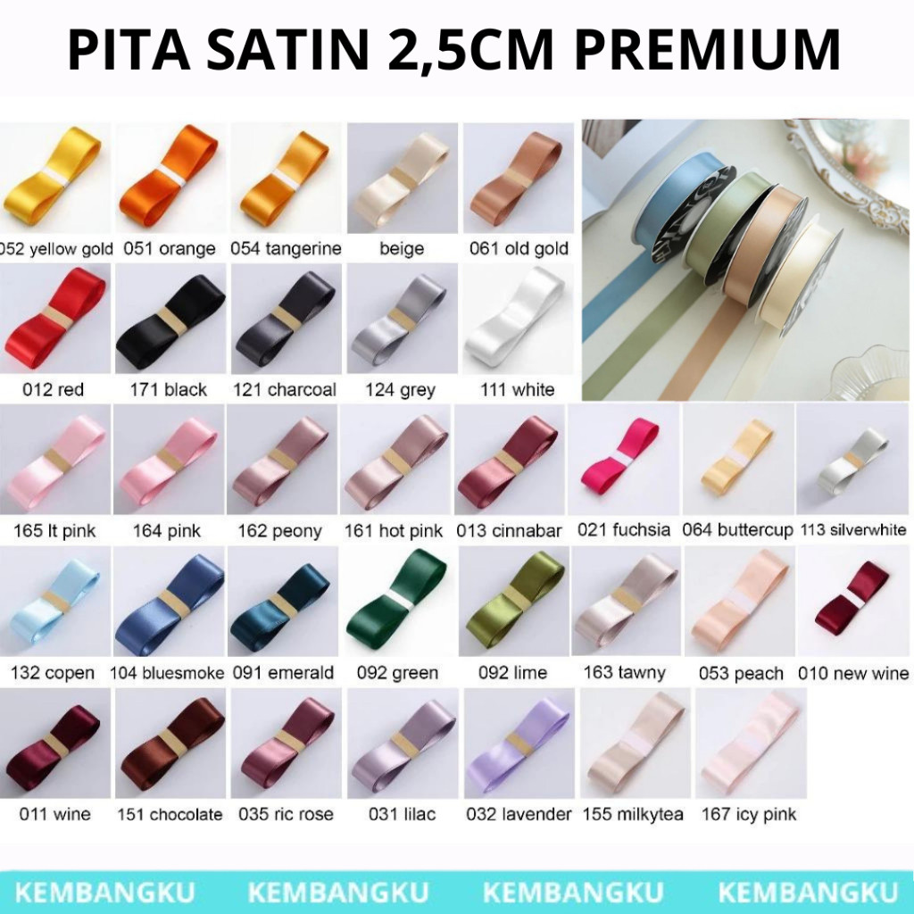 

(ROL) Pita Satin 25mm x 35 Yard