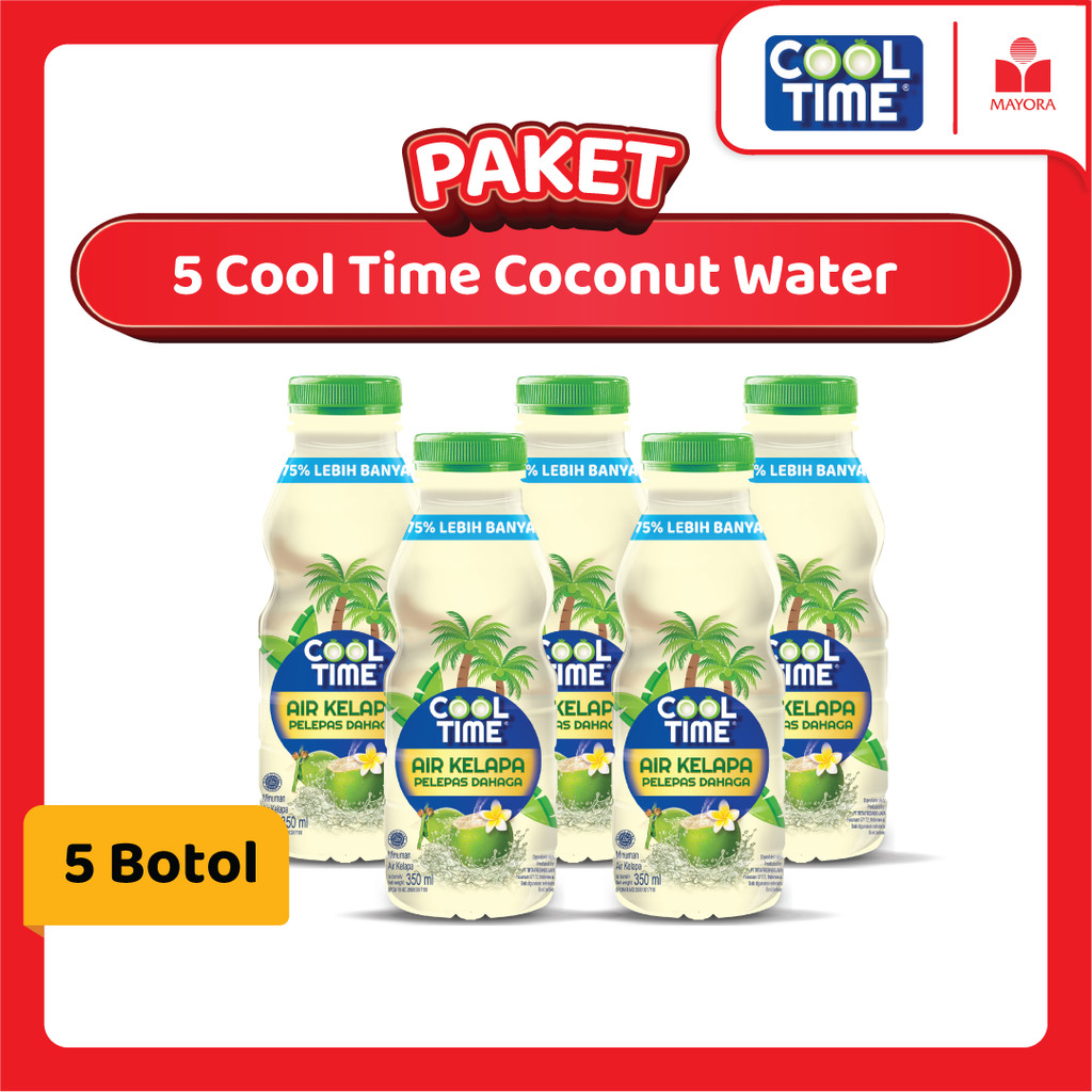 

Paket 5 Botol Cool Time Coconut Water
