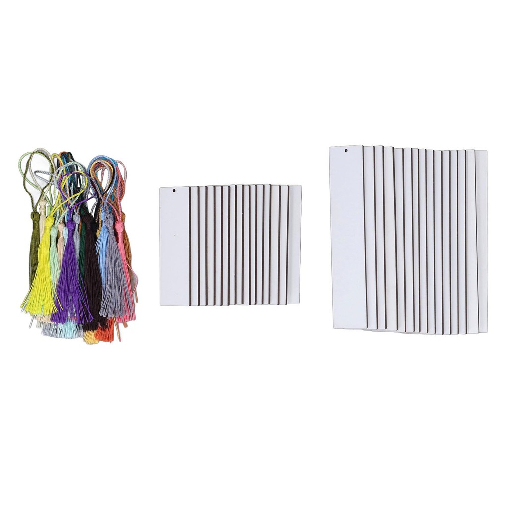 

Sublimation Blanks Bookmarks with Tassels for Personalized Gifts and Crafting Projects