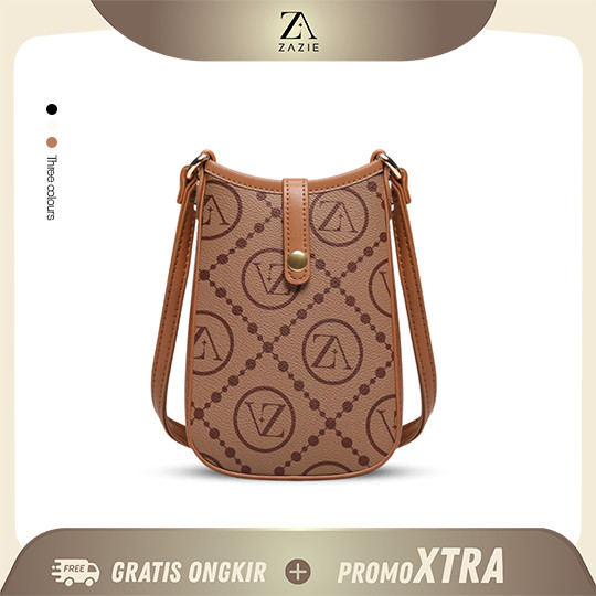 FASWEFA_SHOP  TERMURAH ZAZIE Tas Fashion Wanita Sling Bag Muat HP Tas Selempang HP Wanita Kamala Luc