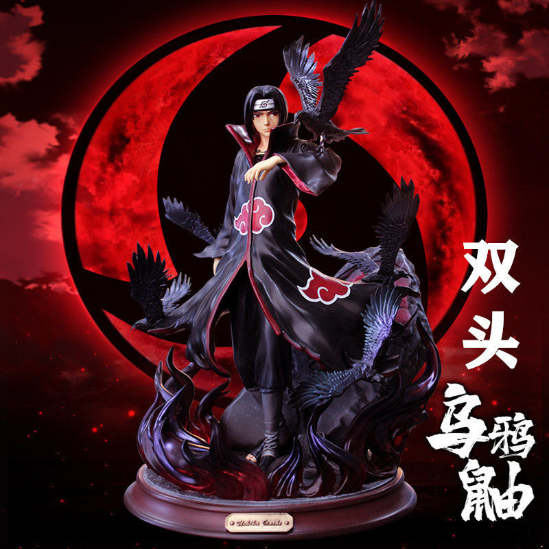 Naruto Crow Hall Itachi GK Uchiha Itachi Statue Anime Model Ornaments Hand-made Collection Gift