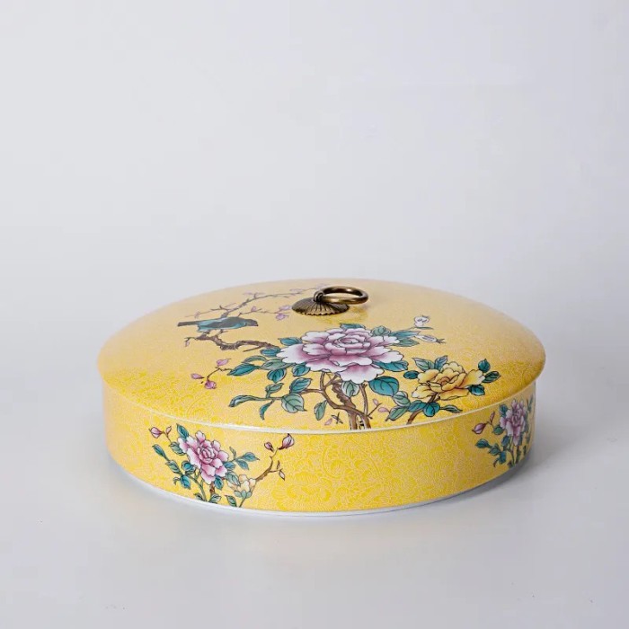 

✔D.Bsyo✔ - TERBARU Ceramic Tea Candy Cookies Canister oversized china style - 3