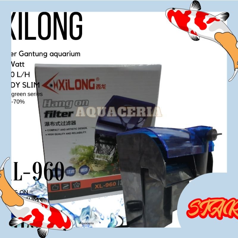 Filter Gantung Aquarium XILONG XL 960 HANG ON filter Aquarium Tank